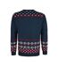 Sweat Noël Homme Bleu Marine Rouge Blanc NASA-2