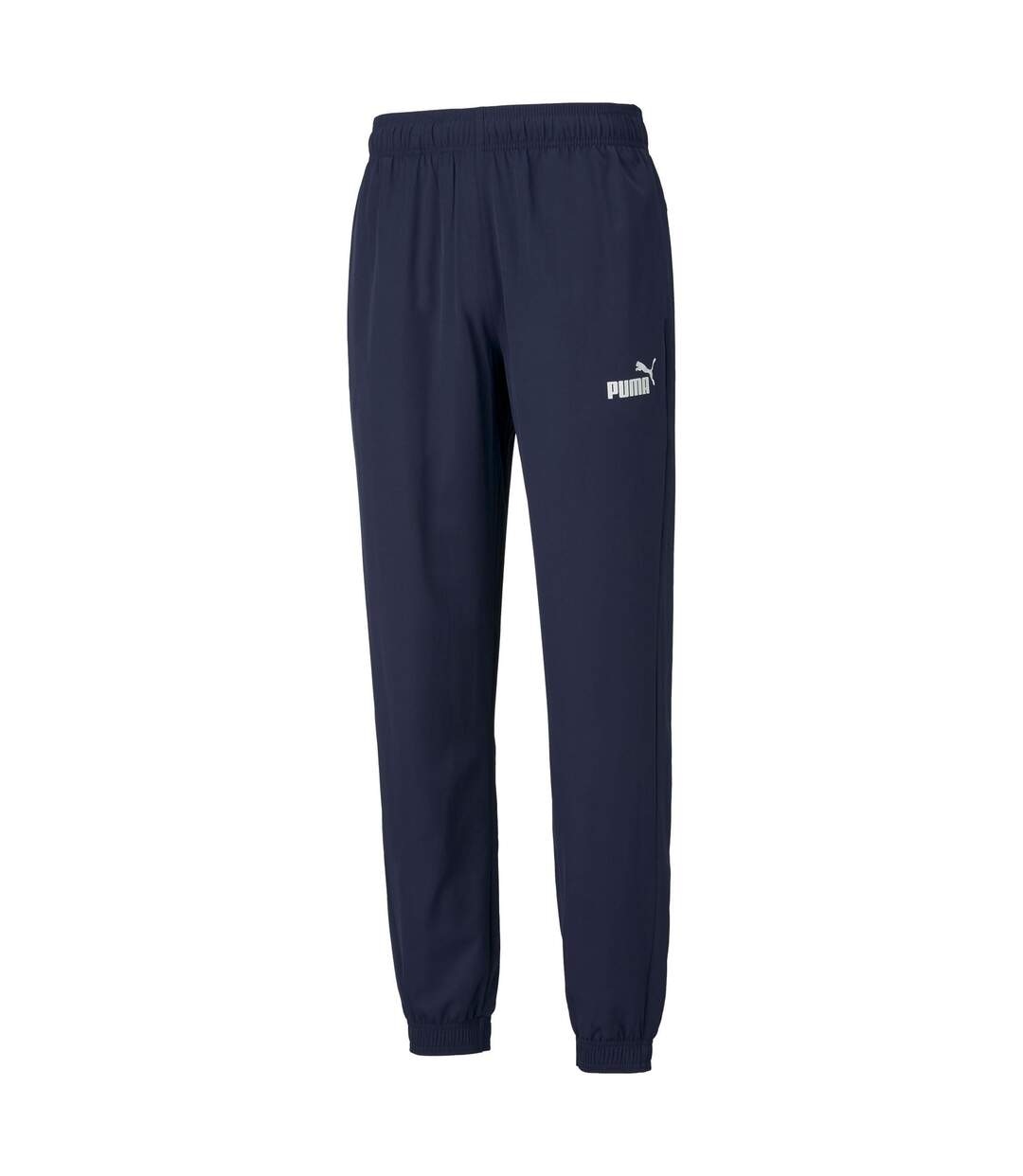 Mens woven jogging bottoms navy Puma-1