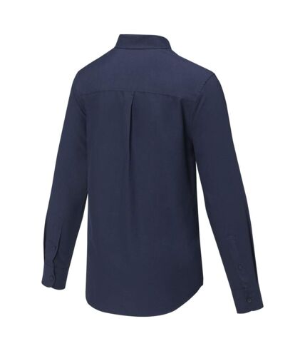 Elevate Mens Pollux Long-Sleeved Shirt (Navy)