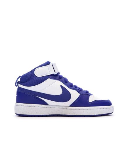 Baskets blanches/bleu femme nike court borough mid 2