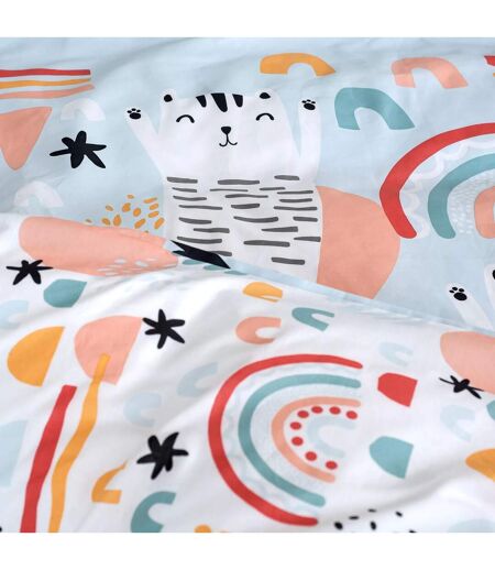 Parure de lit enfant Chat - Coton 57 fils/cm² - 140 x 200 cm