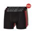 Pack of 3  Mens scorla boxer shorts  olive/red/black Duck and Cover