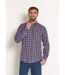 Chemise flanelle détails contrastants, foncé-1