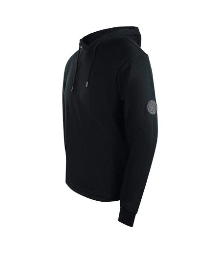 Mens Plain Hoodie Black Cavalli Class
