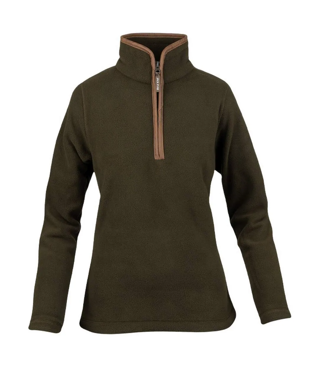 Womens/ladies Fleece Top Dark Olive Jack Pyke-1