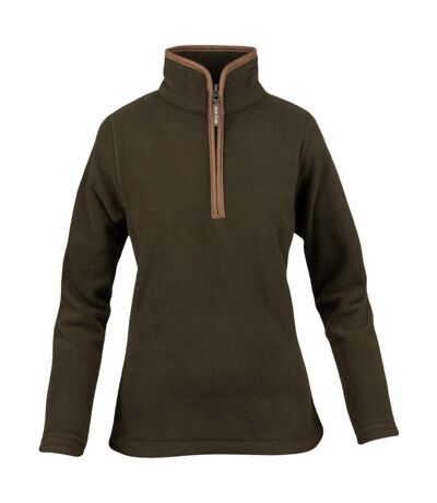 Womens/ladies Fleece Top Dark Olive Jack Pyke