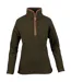 Womens/ladies Fleece Top Dark Olive Jack Pyke-1