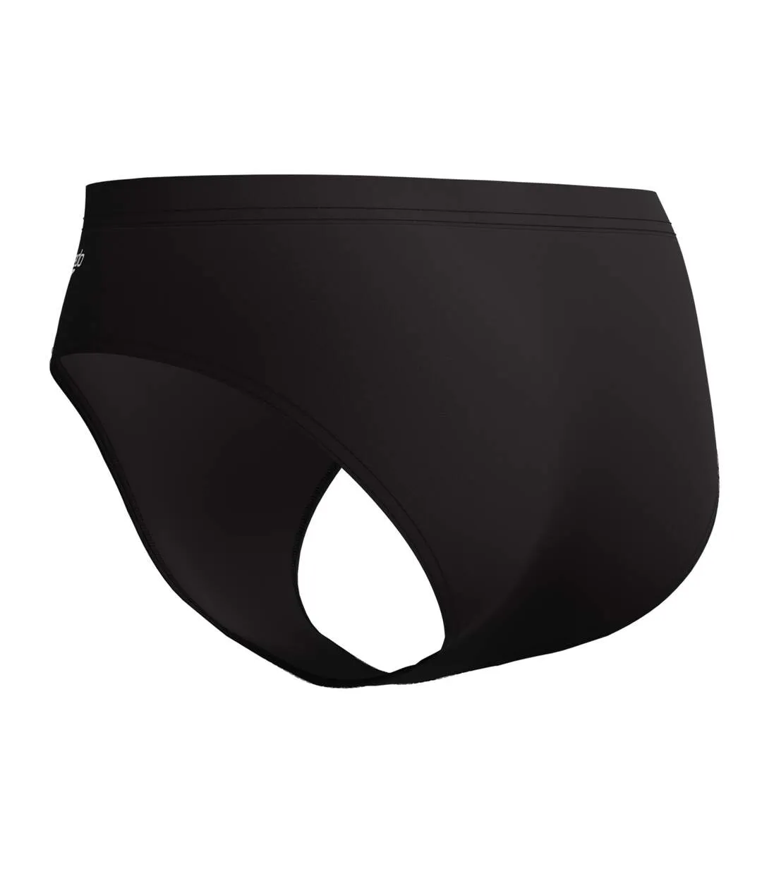 Mens Logo 4 Way Stretch Swim Briefs Black Speedo-4