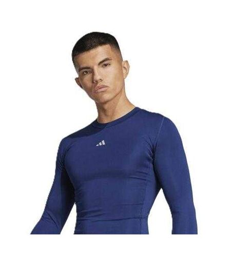 Maillot De Compression Techfit Homme Bleu Marine Foncé Adidas