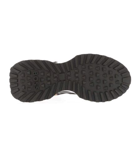 Mens Jonah Run Suede Trainers Brown Boss