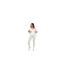 Legging Motif/style Rayure Latérale Femme Turquoise Pâle Blanc Brave Soul-1