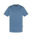 T-Shirt bleu homme schott tskea1-1
