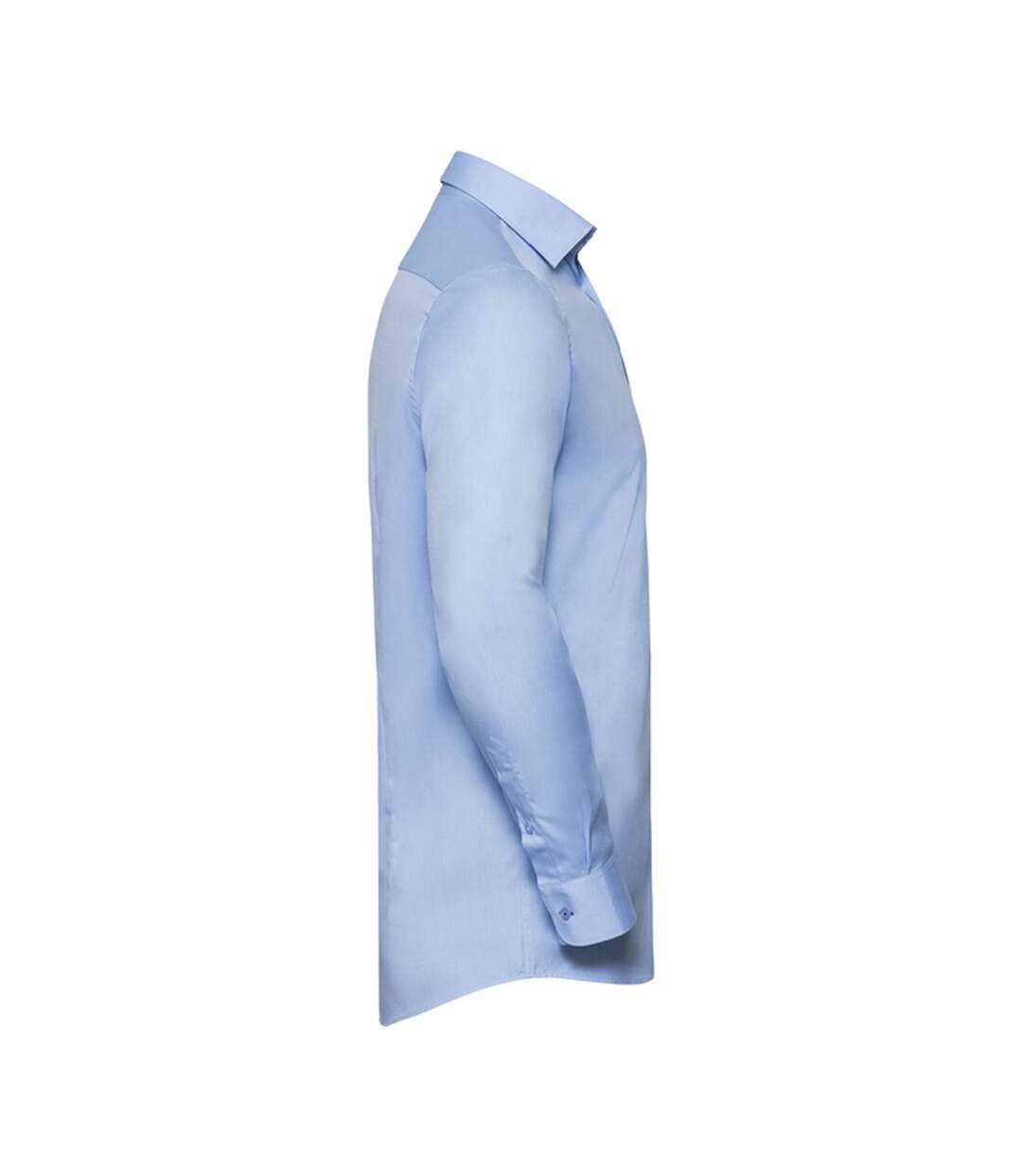 Chemise Manches Longues Motif/style Contrasté Homme Bleu Clair Bleu Bleu Marine Vif Russell Collection-3