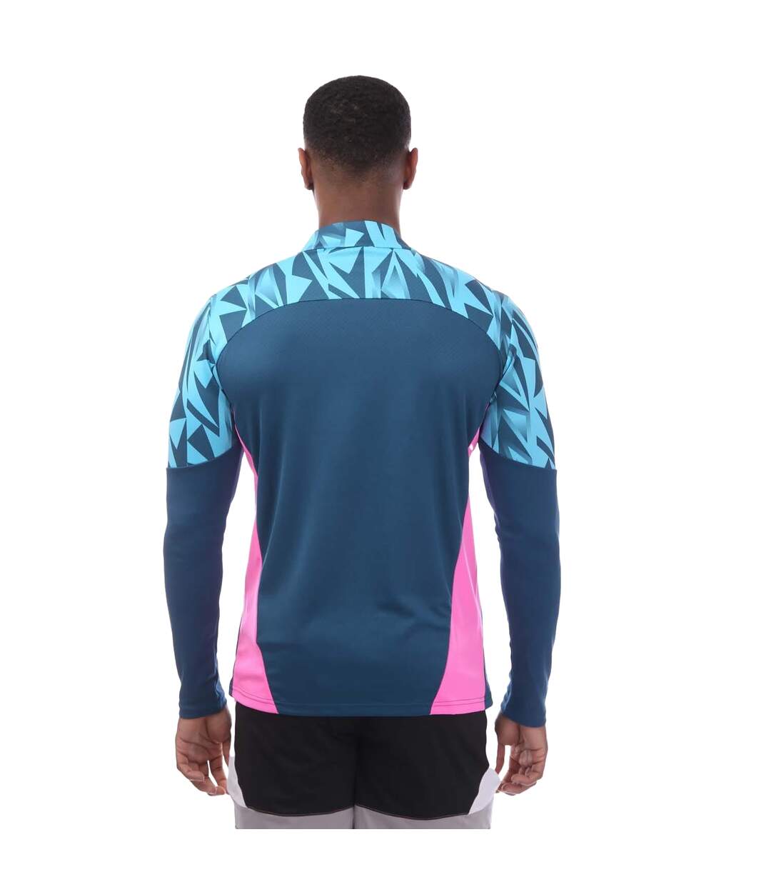 Mens Individual Final Quarter Zip Training Top Blue Puma-2