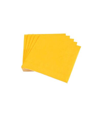 Lot de 20 Serviettes en Papier Vitamine 33x33cm Moutarde