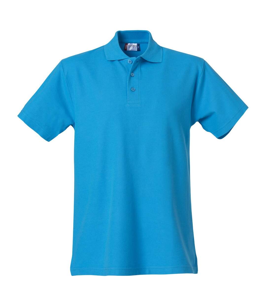 Polo basic homme turquoise vif Clique-1