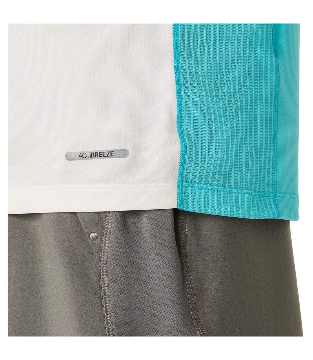 Mens Ibuki Road T-shirt Aqua Asics-4
