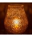 Vase Design en Verre Diamant 22cm Jaune-3