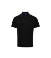 Premier Mens Contrast Coolchecker Polo Shirt (Black/Purple)