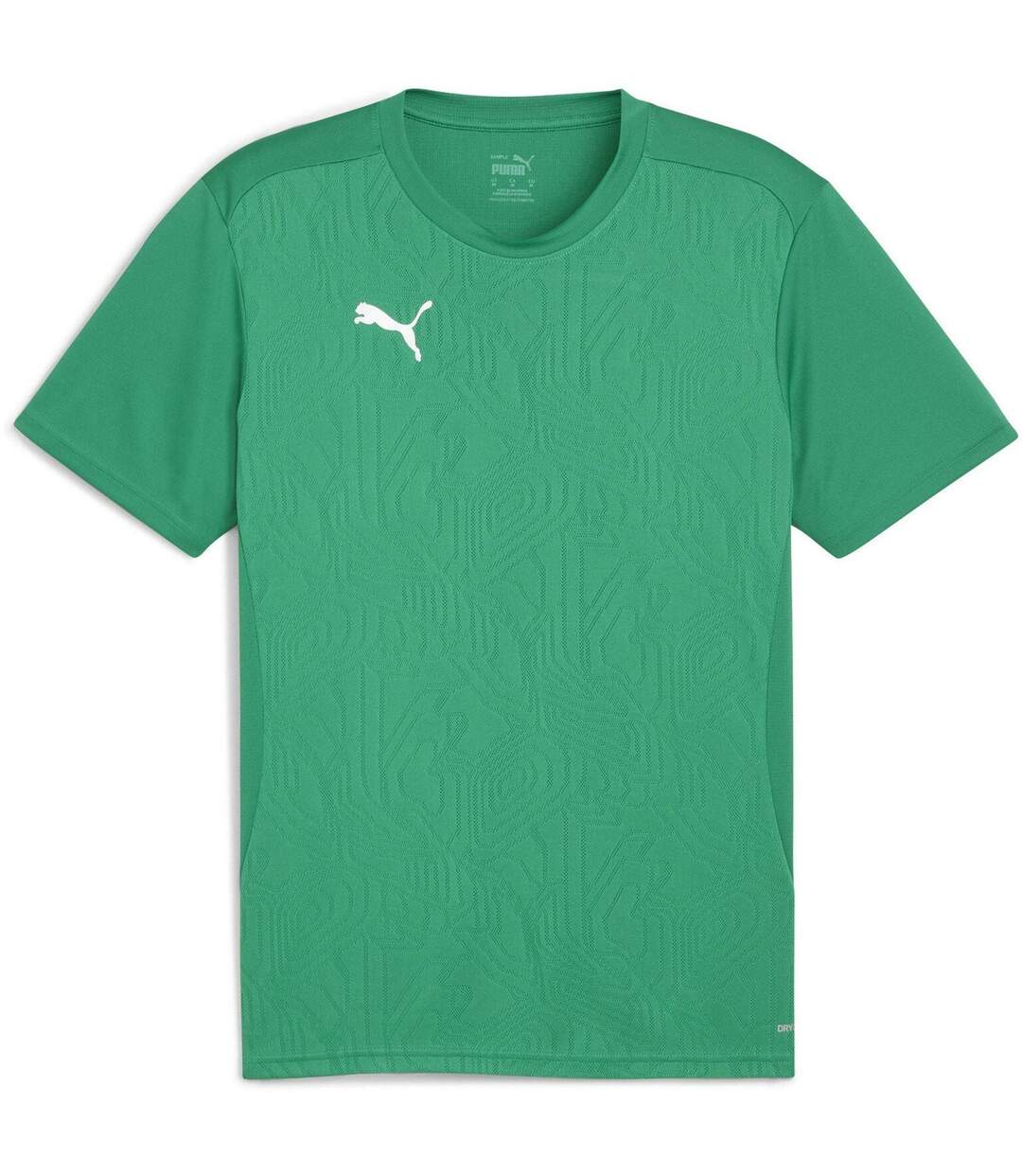 Mens Teamfinal Training T-shirt Green Silver Puma-1