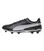 Mens King Match Synthetic Leather Firm Ground Football Boots Black White Puma-2