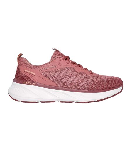 Womens/ladies Edgeride Power Flow Trainers Dark Mauve Skechers