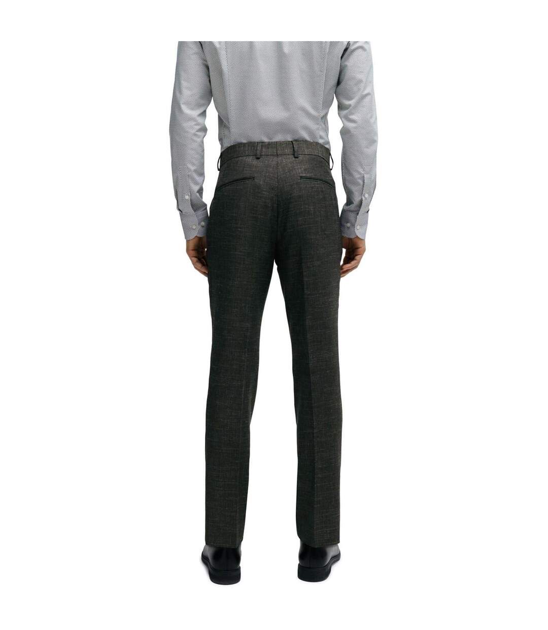 Mens H-genius Slim Trousers Dark Green Boss-2