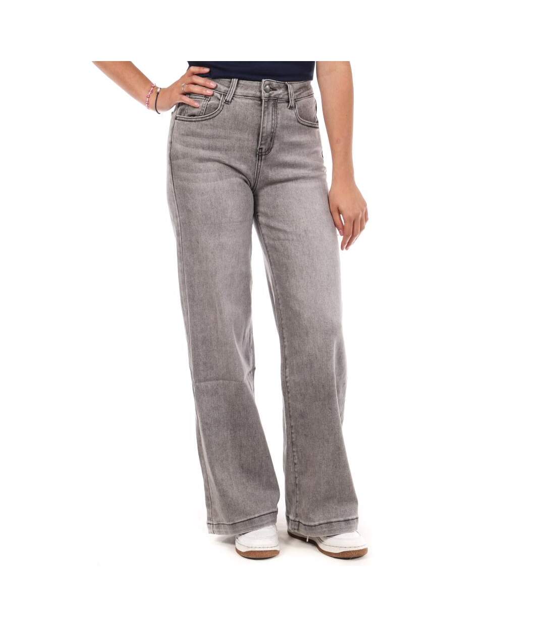 Jean droit gris clair femme monday premium 1877x-1