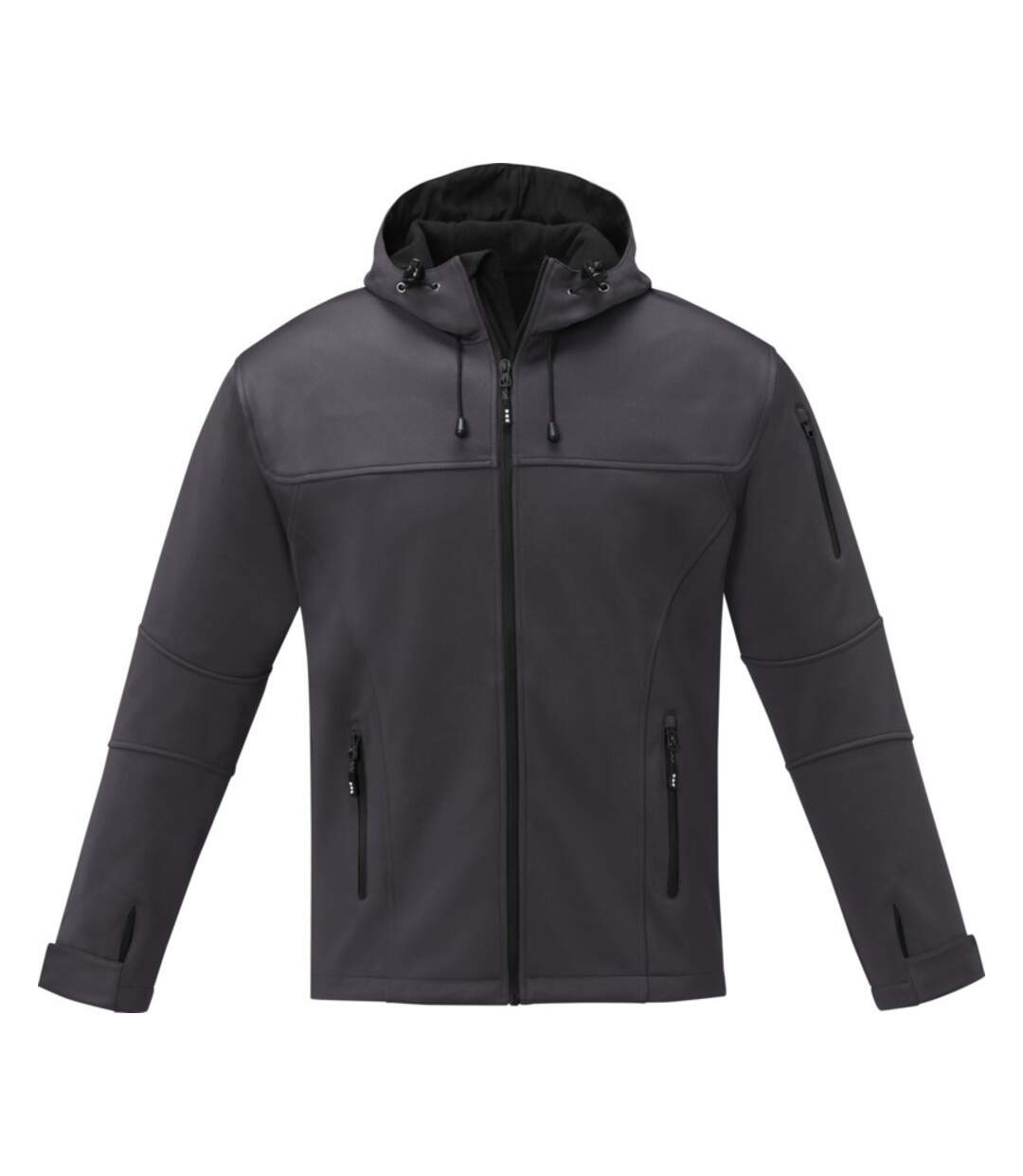 Mens Match Soft Shell Jacket Storm Grey Elevate-1
