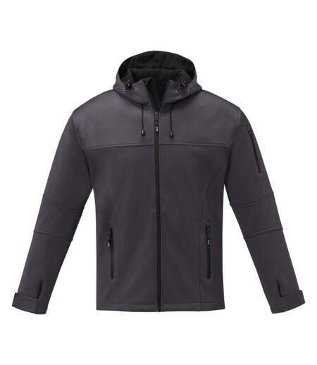 Mens Match Soft Shell Jacket Storm Grey Elevate