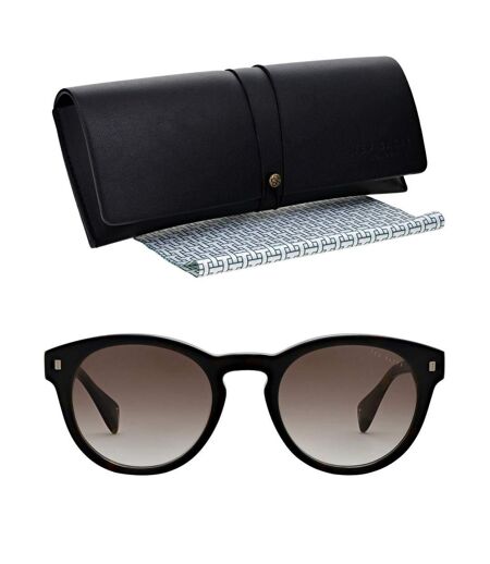 Unisex Adult Bak Dax Round Sunglasses One Size Tortoise Flecked Ted Baker