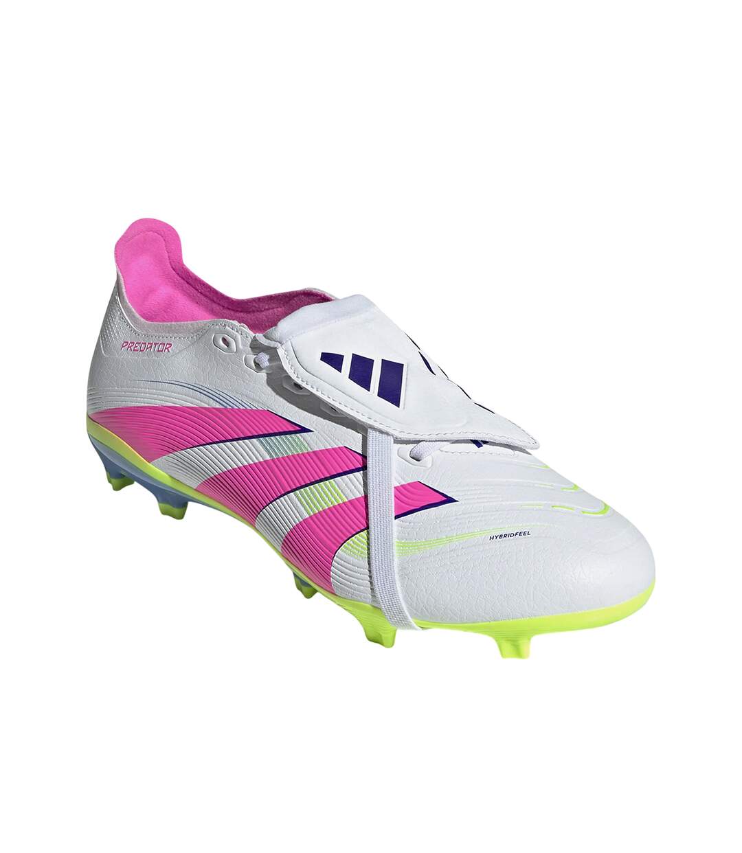 Chaussures De Football Predator League À Languette Repliée Pour Hommes, Firm Ground Blanc Rose Adidas-3