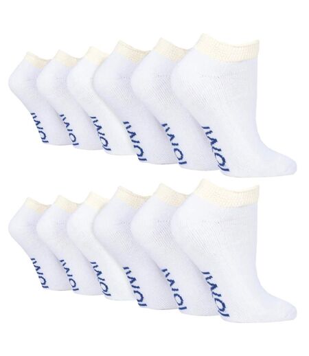 12 Pair Unisex Low-Cut Diabetic Trainer Socks: Ideal for Swollen Feet & Ankle