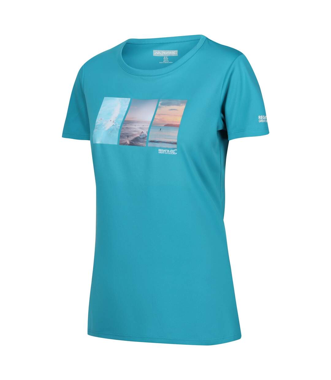 T-shirt Fingal Femme Bleu Tahoe Regatta-3
