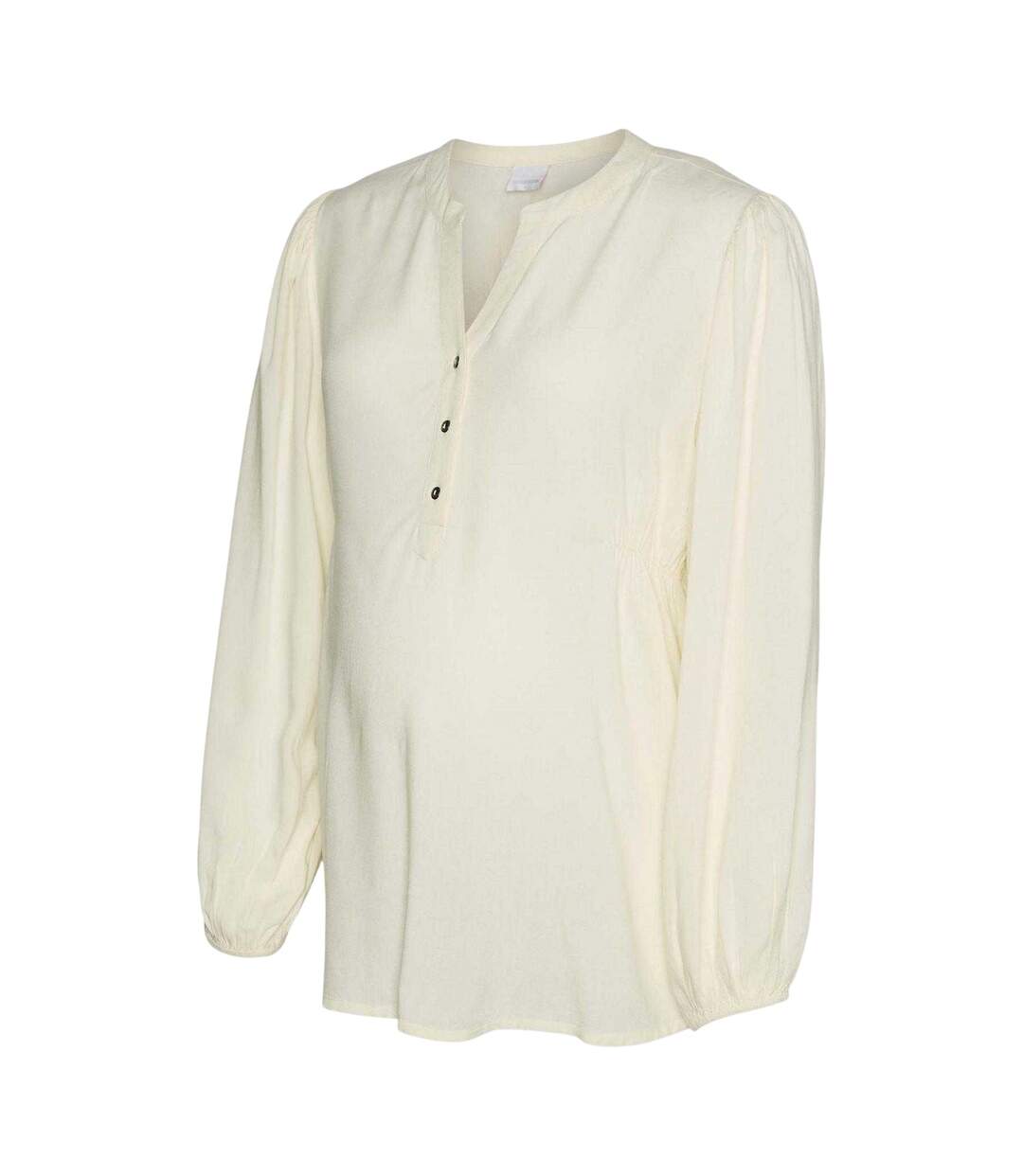 Womens/ladies Lia Maternity Long-sleeved Blouse Birch Mamalicious-2