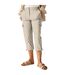 Womens/ladies Shorebella Capri Trousers Light Vanilla Regatta-1