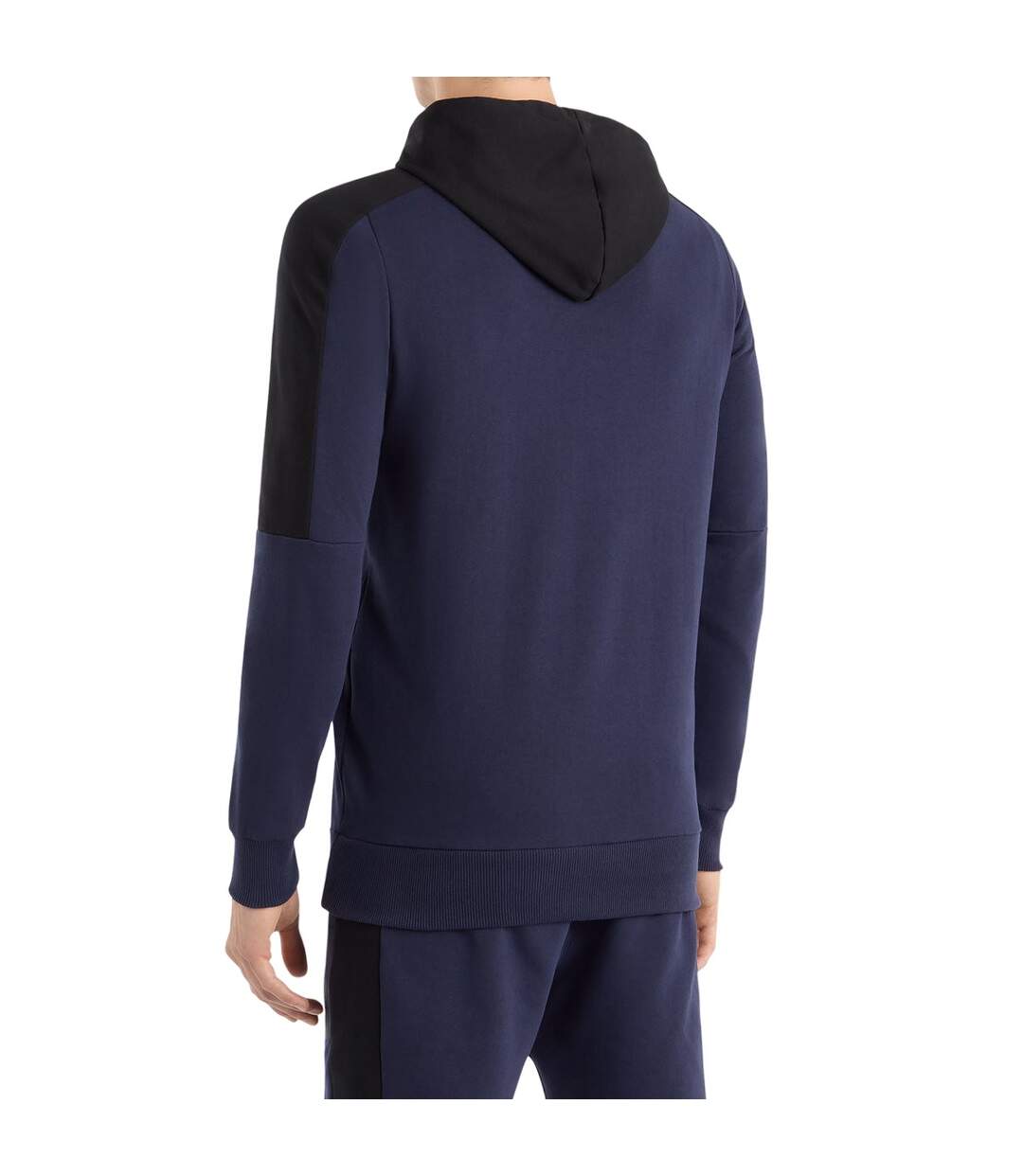 Mens Terrace Half Zip Hoodie Peacoat Black Umbro-2