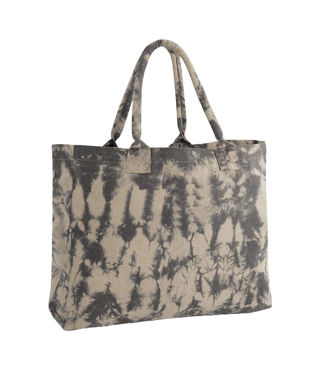 Tote Bag Motif/style Tie-dye Taille Unique Sable Noir Westford Mill-2