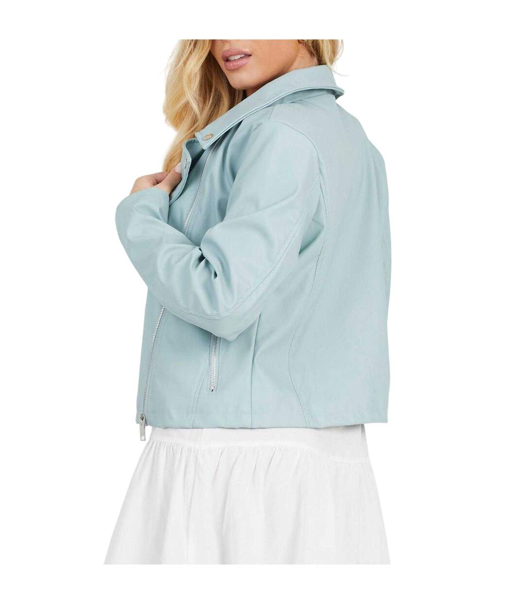 Veste Motard Femme Kaki Brave Soul-3