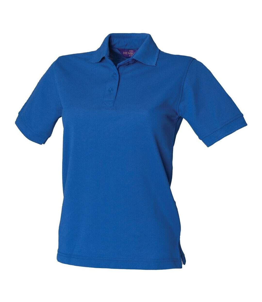 Womens/ladies Pique Polo Shirt Royal Blue Henbury-1