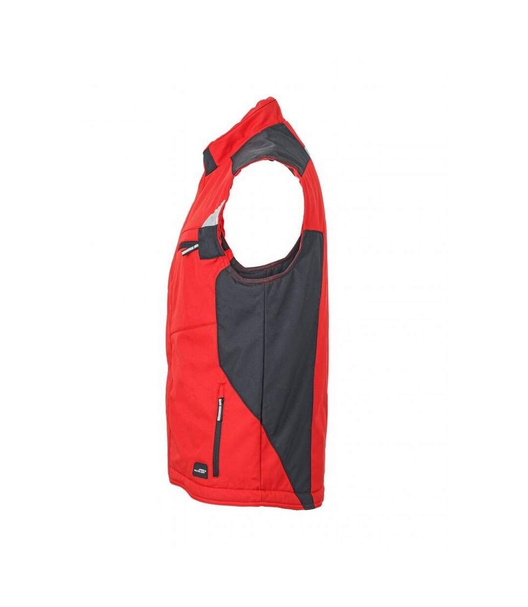 Veste Sans Manches Craftsmen Adulte Rouge Noir James And Nicholson-3