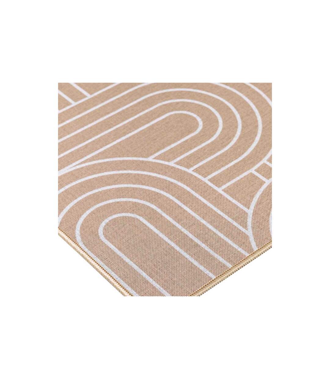 Tapis Déco Imprimé Modul 45x120cm Naturel & Blanc-2