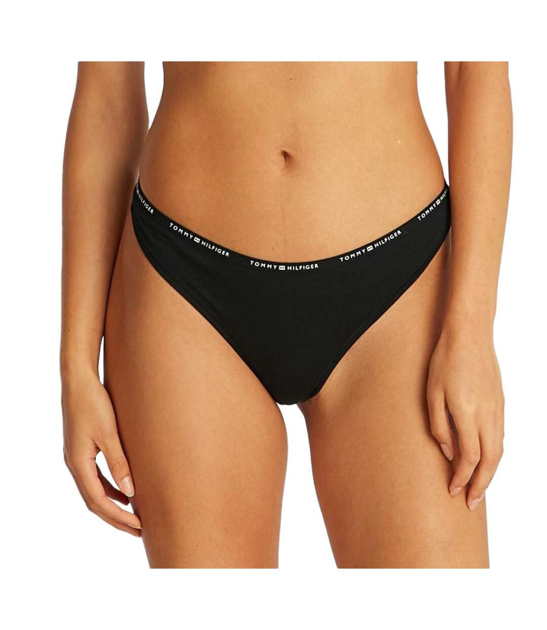 String noir femme tommy hilfiger thong uw0uw05741-1