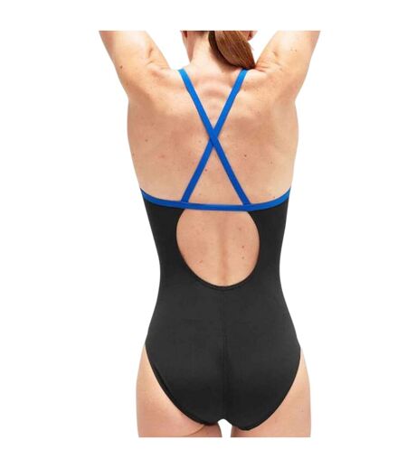 Maillot De Bain 1 Pièce Motif/style Abstrait Femme Noir Bleu Speedo