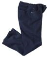 Modré strečové džíny rovného střihu Regular  Atlas For Men