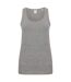 Womens/ladies feel good stretch vest heather gray SF