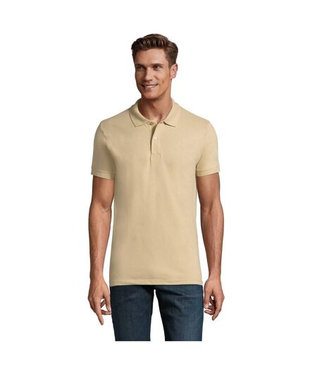 SOLS Mens Perfect Pique Short Sleeve Polo Shirt (Sand) - UTPC283