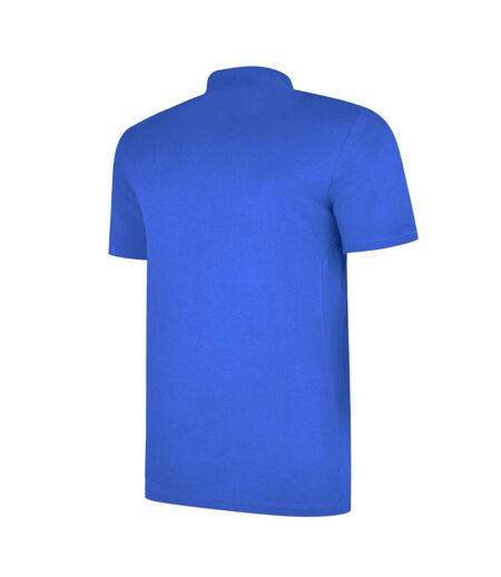 Mens Essential Polo Shirt Royal Blue White Umbro