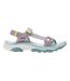 Womens/ladies Contrast Sandals Powder Lilac Ice Green Regatta-4