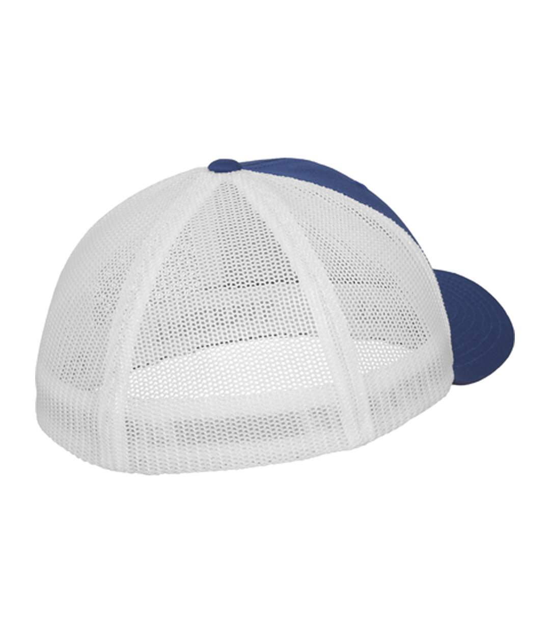 Casquette Trucker Motif/style Deux Tons Bleu Roi Flexfit-2